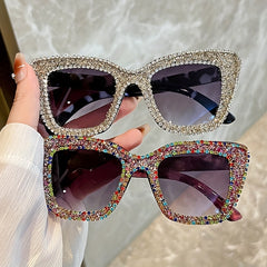 Y2K Cat Eye Sunglasses UV400 Rhinestone Party Favors Summer Beach Decor