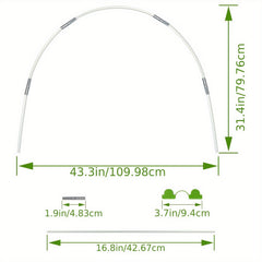 DIY Planting Tunnel Greenhouse Hoops, Rust Resistant Fiberglass