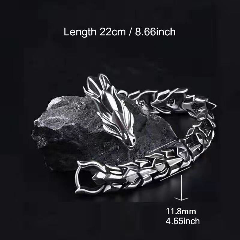 Vintage Mens Dragon Bracelet Hip Hop Punk Bracelet