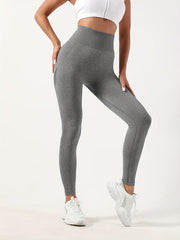 Seamless Butt Lifting Yoga Pants Wide Waistband Soft Leggings
