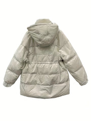 Winter Warm Hooded Puffer Jacket for Women