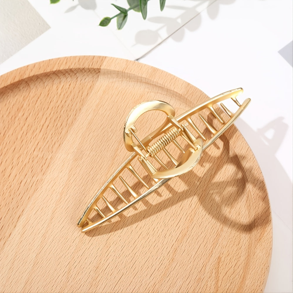 Brine Hair Claw Clips Large Golden Hair Claw Non Slip Hair Catch Barrette