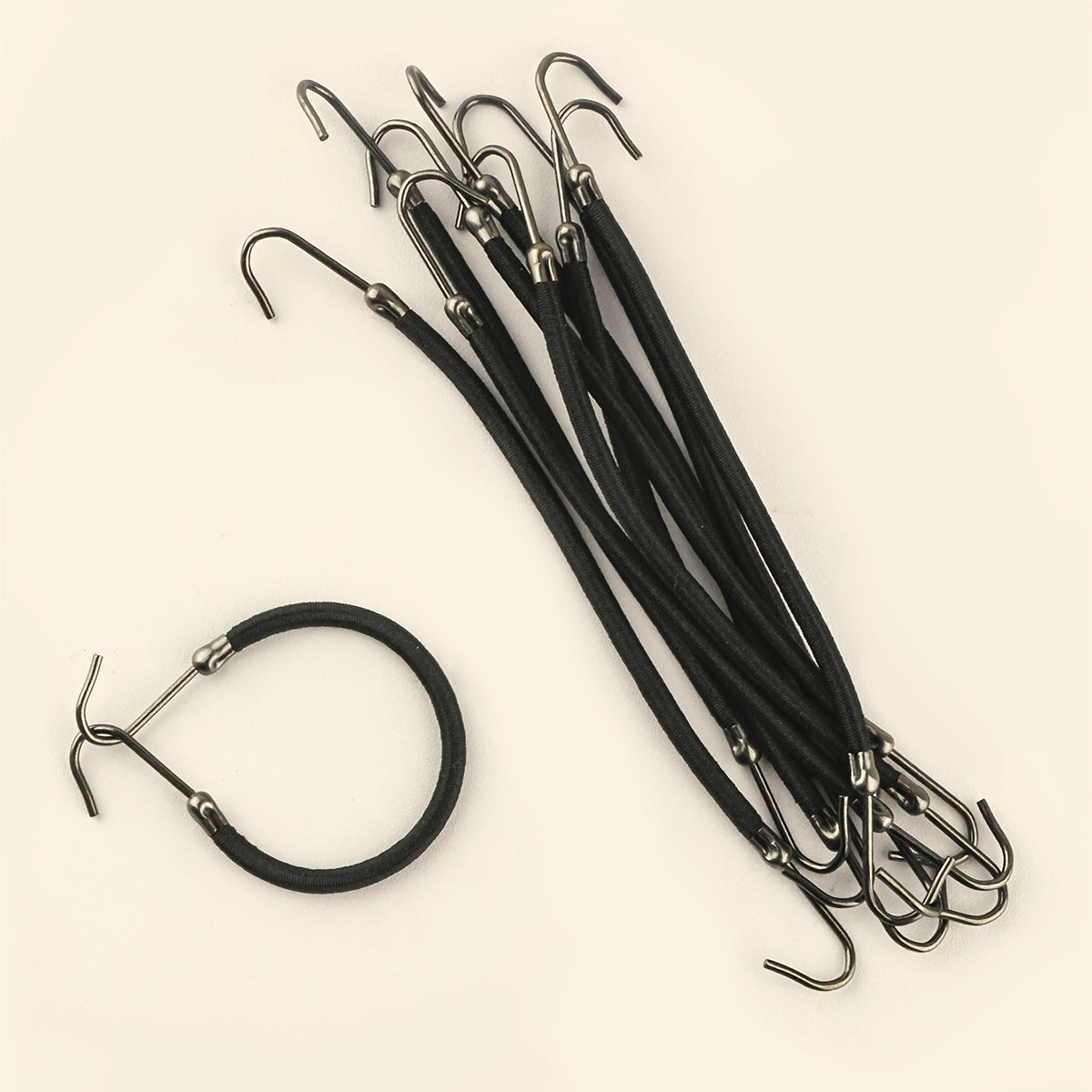 Elastic Hook Hair Tie Ponytail Holder Hair Clip Rubber Bungee Hair Band