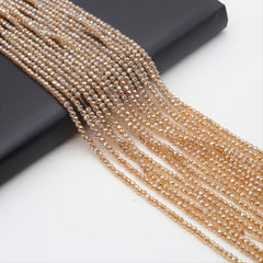 Orange Spinel Faceted Small Beads Beading Length 15''