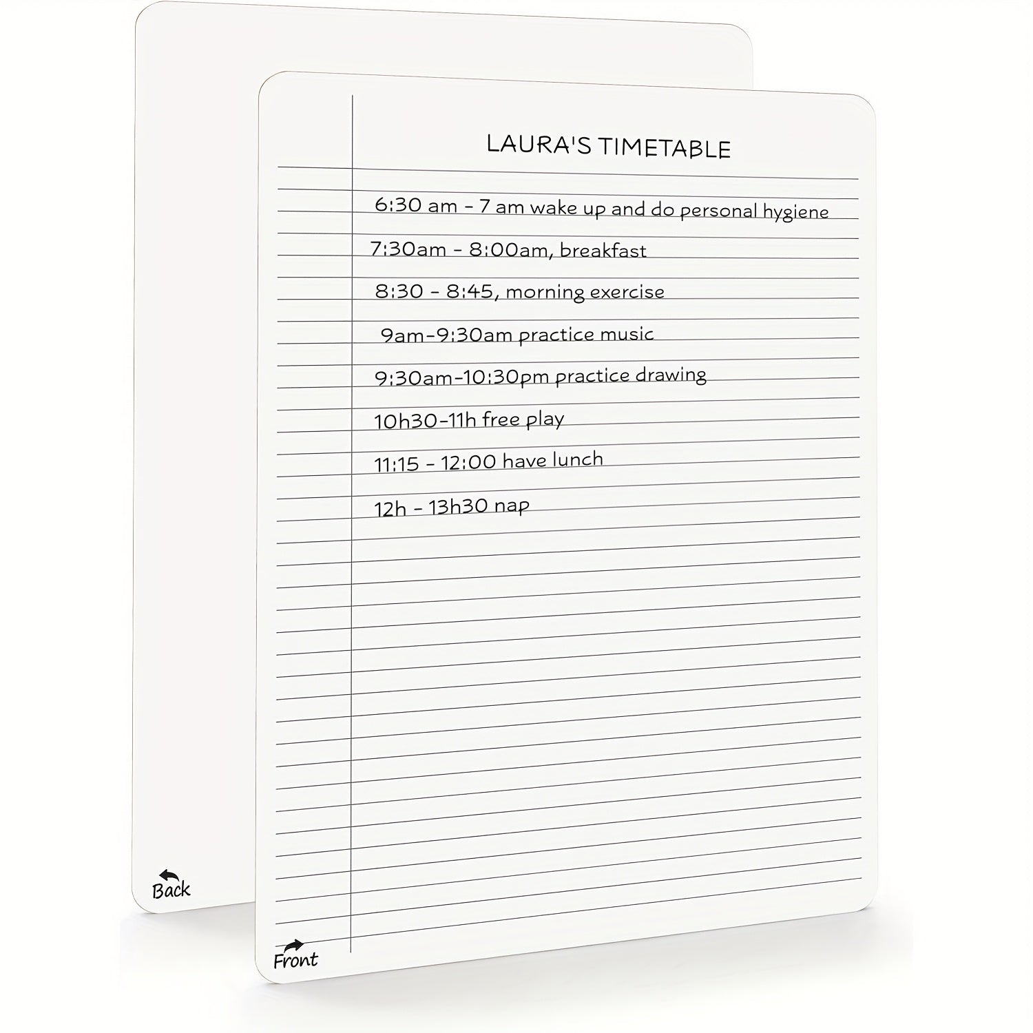 AMIBOX Dry Erase Notebook College Ruled Lined Board - Homeschool & Classroom Sup