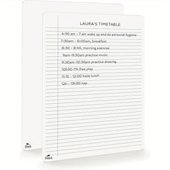 AMIBOX Dry Erase Notebook College Ruled Lined Board - Homeschool & Classroom Sup