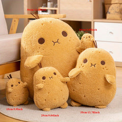 Fluffy Potato Plush Toy Smiling Face Soft Stuffed Animal