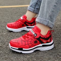 Boy's Running Shoes Hook Loop Fastener Comfy Breathable Sneakers