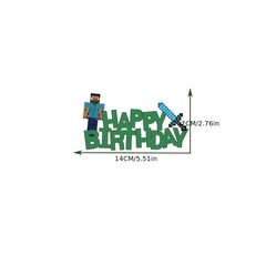 Video Gaming Style Party Balloon Happy Birthday Decorations