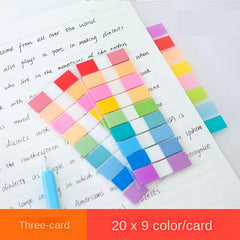 540 Sheets Multicolor Notepad Fluorescent Index Stickers