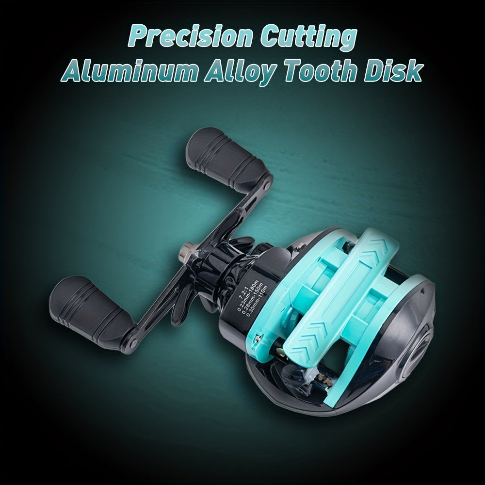 18+1 Ball Bearing 7.2:1 Green Baitcasting Reel Left/Right Hand Fishing Reel