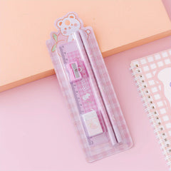 Cute Pencil Set for Students - Ideal Gift for Girls - School Learning Supplies