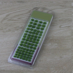 77pcs Realistic Grass Cluster Mixed Size Self adhesive Static Grass Modeling