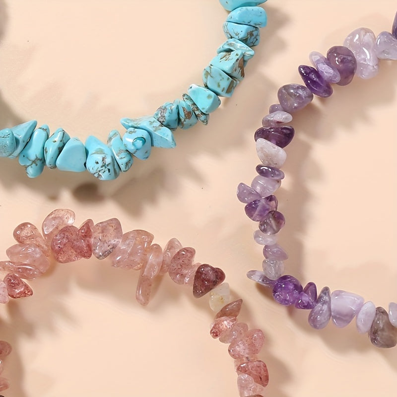 Top Rated Irregular Stone Bracelets Women Girls Men Jewelry
