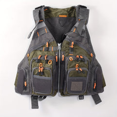Adjustable Fishing Vest for Men and Women - Ideal for Fly Bass Fishing