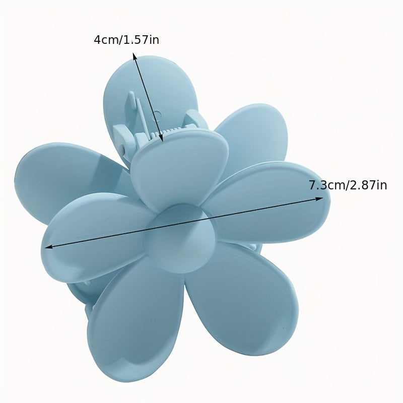 Large Flower Matte Hair Claw Clips Non Slip Hair Jaw Clip For Thick Hair