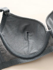 Lace Push Up Bra with Bow Tie - Women's Lingerie
