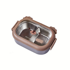 Stainless Steel Lunch Box Portable Partition Type Student Worker Camping