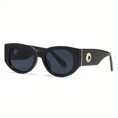 Round Sunglasses For Women Men Hollow Temple Glasses UV400