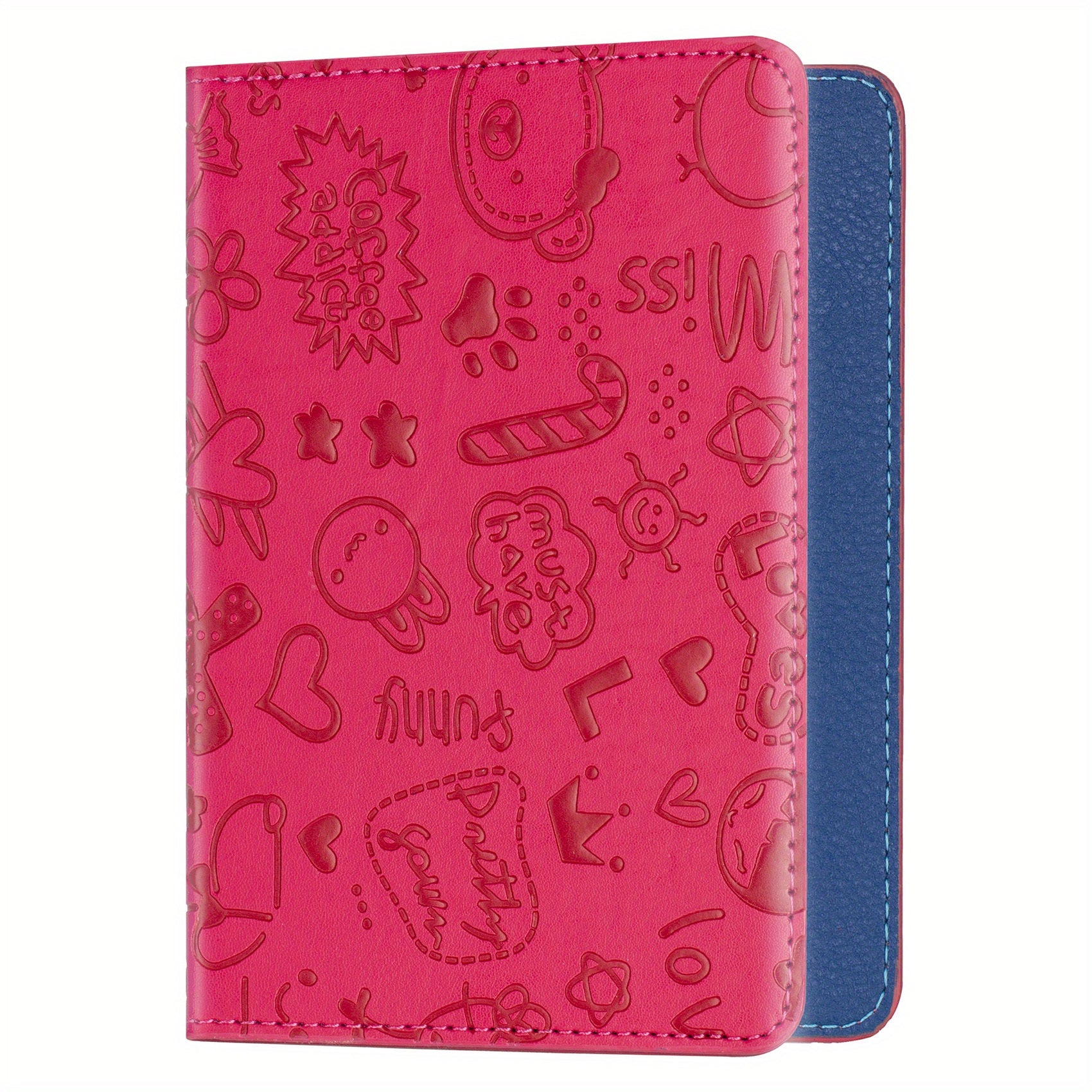 Cartoon Travel Passport Holder Passport Cover For Women & Men