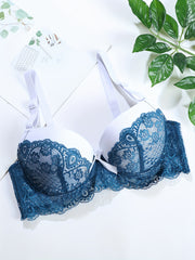 Lace Push Up Bra Breathable Bow Tie Lingerie