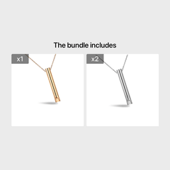Punk Steel Necklace for Meditation Anxiety Relief Yoga Men