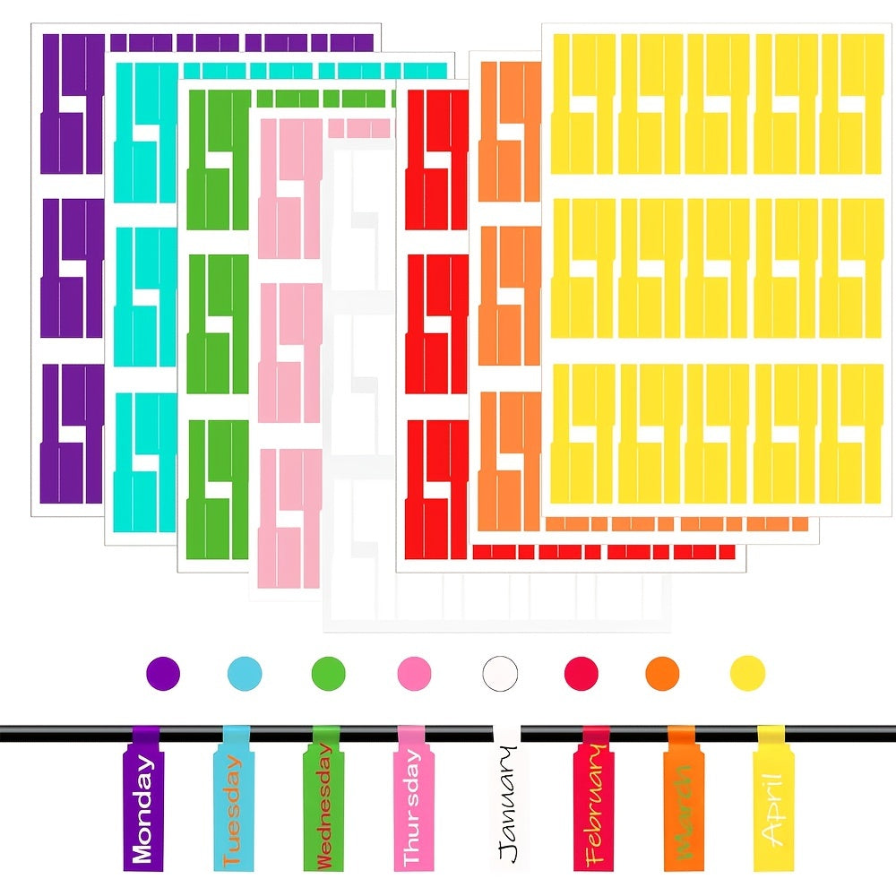 240pcs Cable Labels Cord Labels 8 Labels Wire Labels For Cable Management