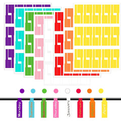 240pcs Cable Labels Cord Labels 8 Labels Wire Labels For Cable Management