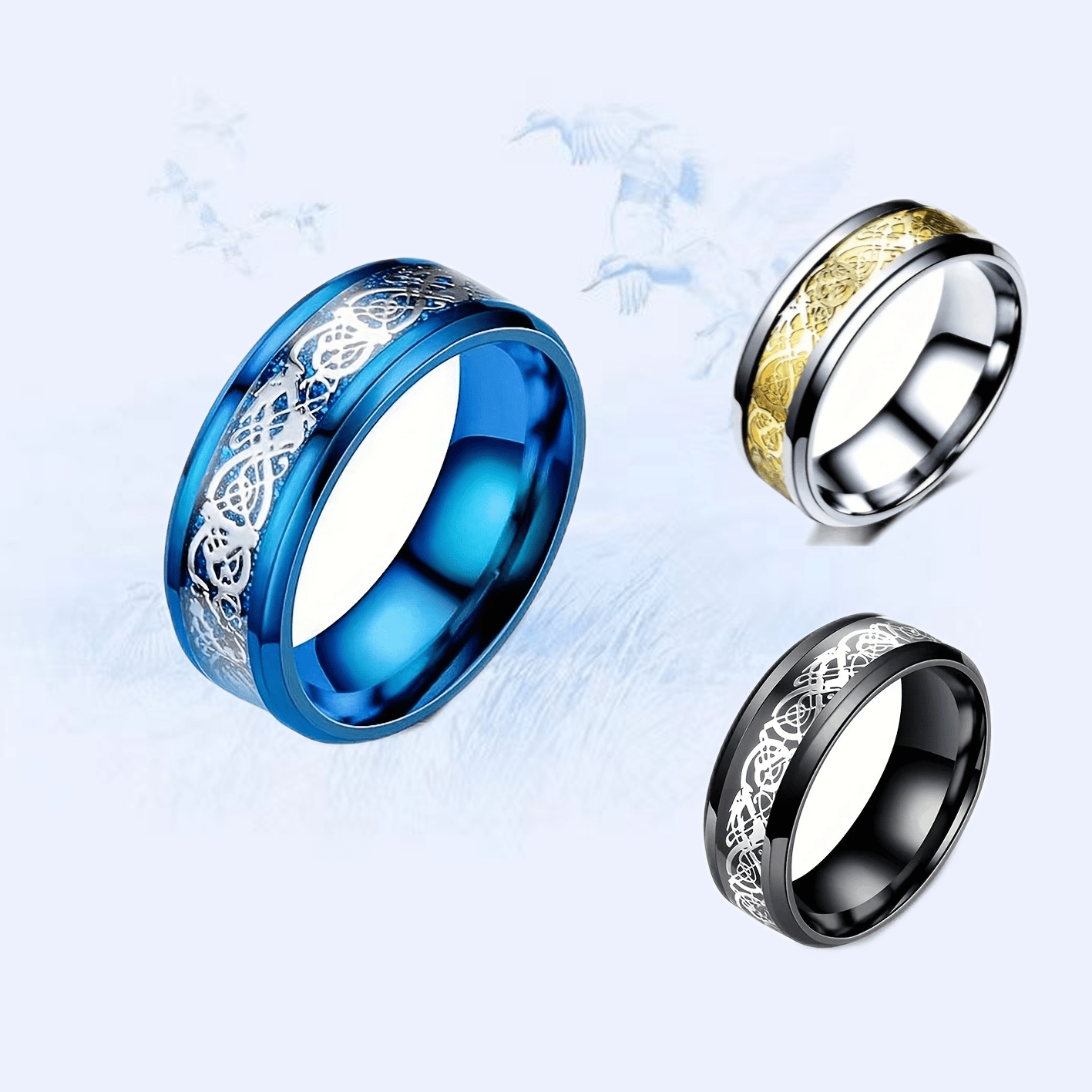 Dragon Pattern Ring For Men And Women