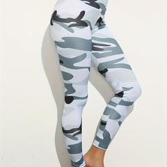 Camouflage Pattern Yoga Leggings High Stretch Fitness Pants