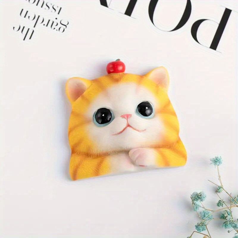3D Resin Cat Switch Sticker Decorative Wall Sticker Light
