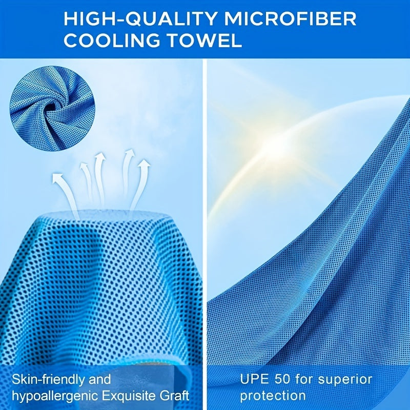 Cooling Towel Sport Hoodie Towel UV Protection Quick Drying Absorbent Towels