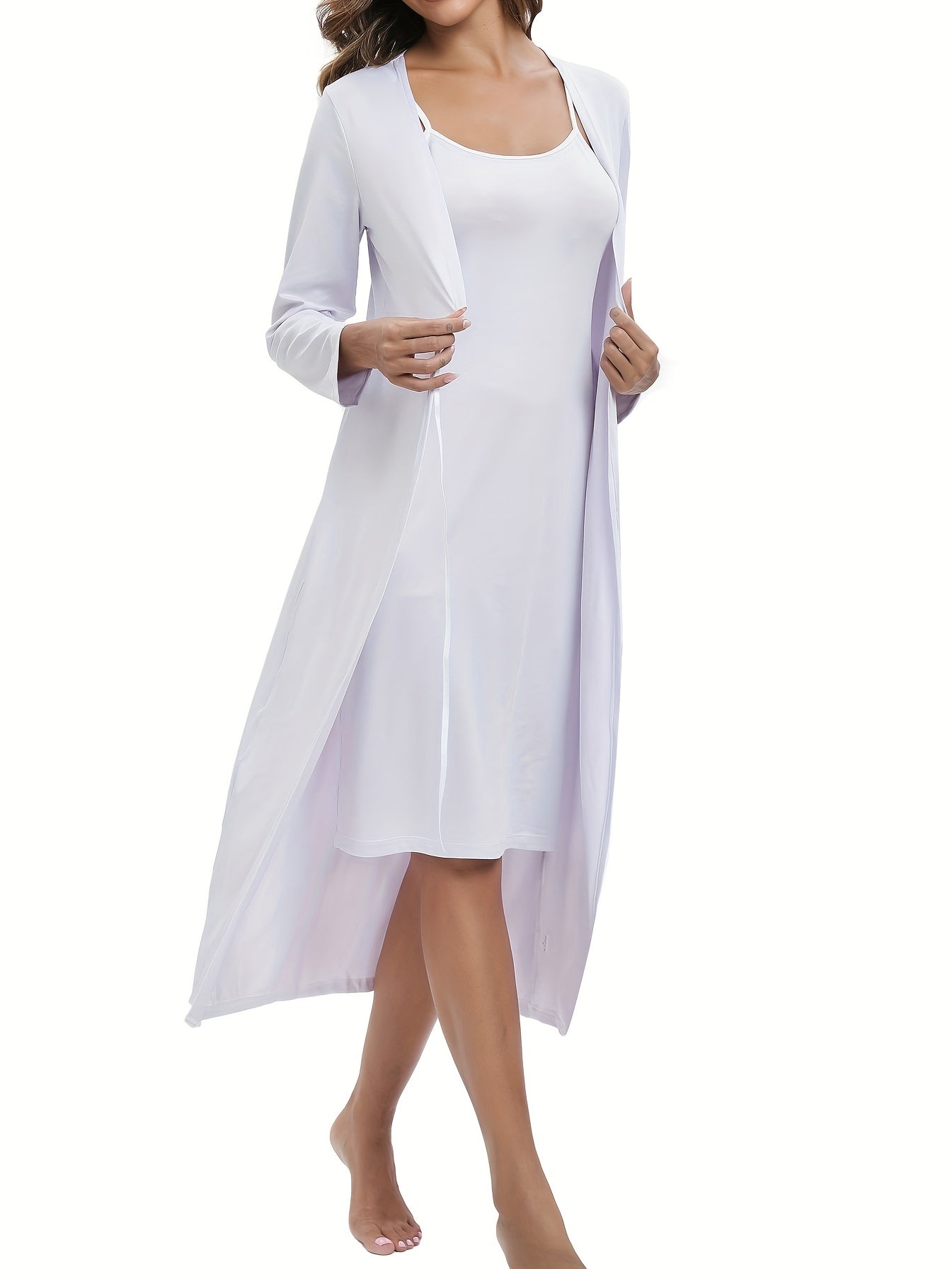 Cozy Lounge Set Robe & Slip Dress
