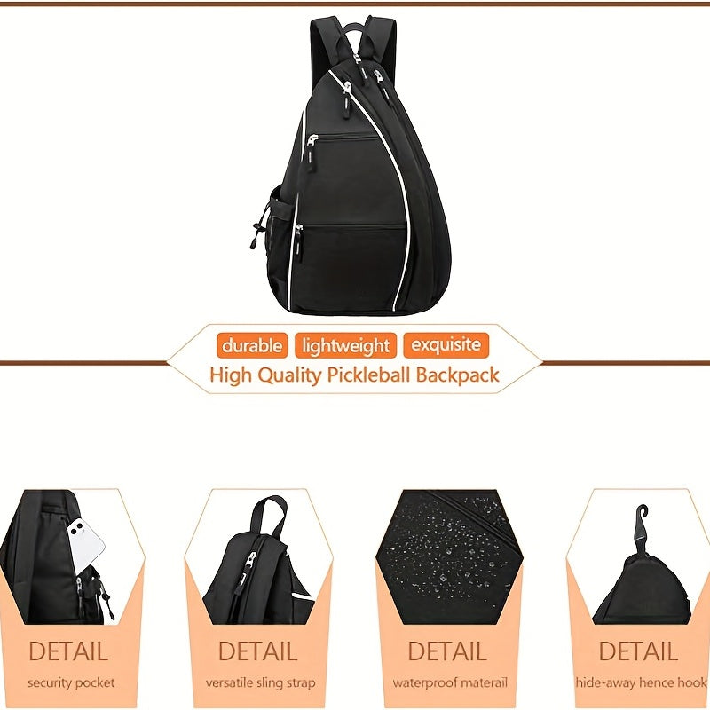 Large Waterproof Pickleball Shoulder Bag for Organization and Protection