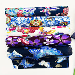 5pcs Butterfly Printed Cotton Fabric DIY Sewing And Scrapbooking Cloth
