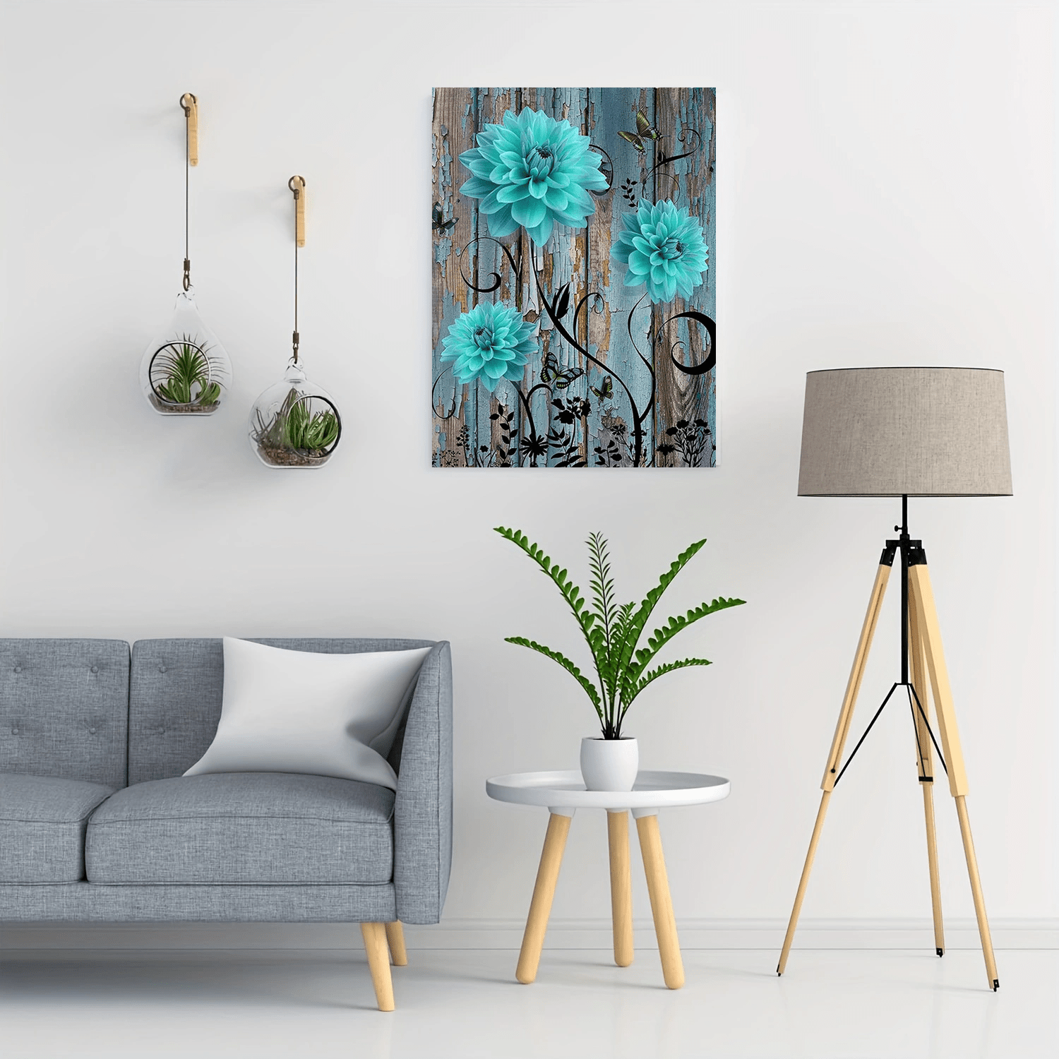 Elegant Flower Canvas Painting for Home Decor