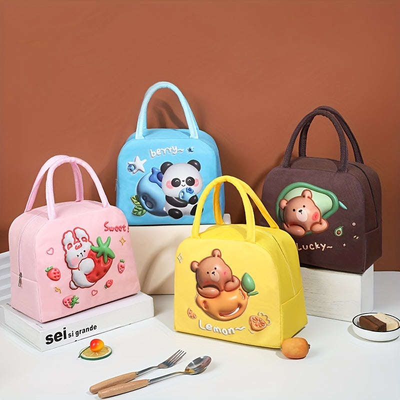 Kids Cartoon Lunch Bag Insulation Portable Aluminum Foil Lunch Bag