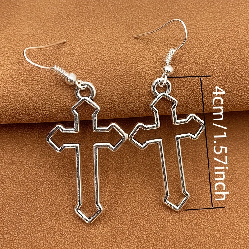 Men's Retro Cross Earrings