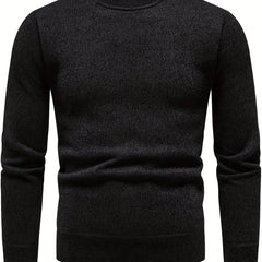 Men's Solid Sweater Pullover Jumper for Spring Fall