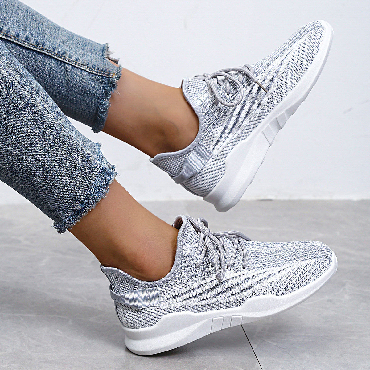 Women's Casual Sports Shoes Lightweight Woven Shoes