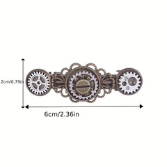 Alloy Retro Steam Punk Style Hair Clip French Barrette Side Clip Bangs Clip