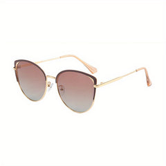 Ombre Cat Eye Sunglasses For Women Hollow Gradient UV400 Sun Shades Glasses