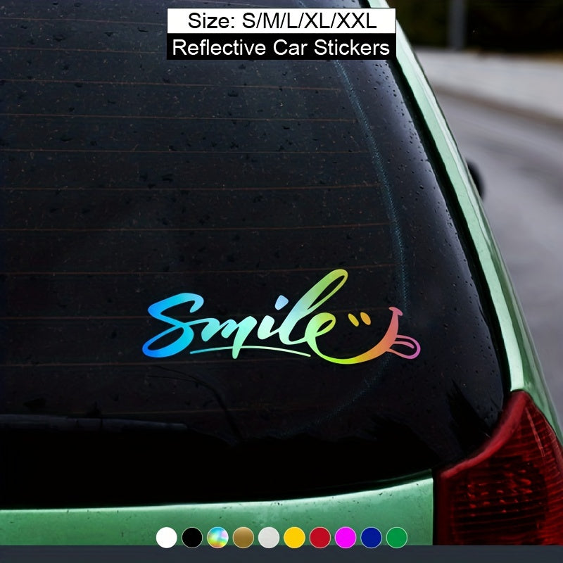 Waterproof Auto Stickers Smile Car Decals Smiley Decal For Automobile
