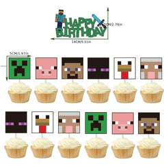 Video Gaming Style Party Balloon Happy Birthday Decorations