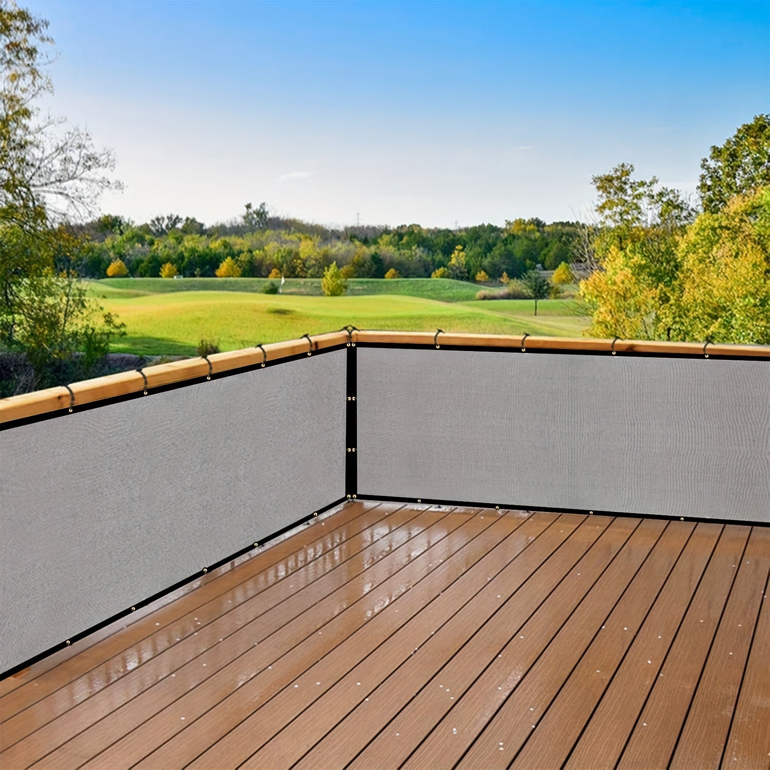 Stylish Balcony Privacy Screen for Deck Pool Fence Railing