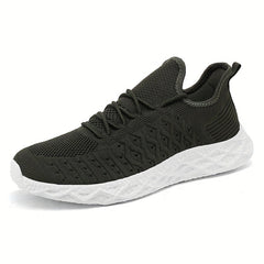 Soft Thick Sole Shock Absorption Running Shoes Mesh Breathable Lightweight