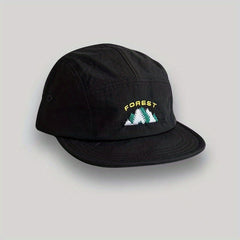 Mountain Embroidery Baseball Cap Vintage Solid Sunscreen Sports Adjustable Visor
