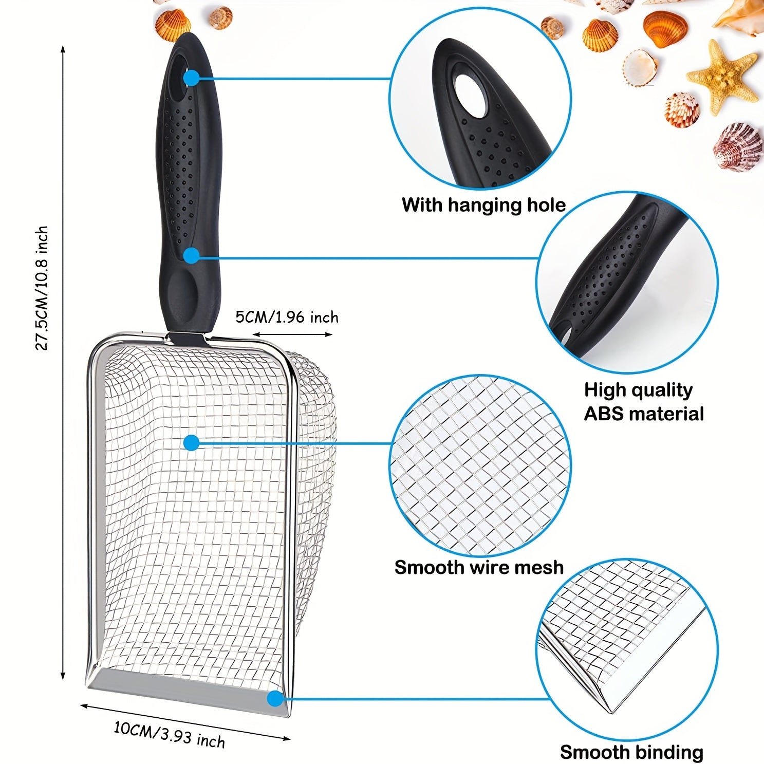 Beach Adventure Kit with Mesh Shovel & Bag