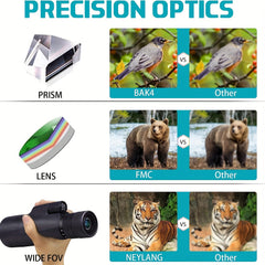 High Power 30x50 Zoom Monocular Telescope With Bak4 Lens