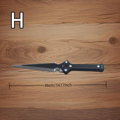 Medieval PU Foam Dagger with Golden Accents